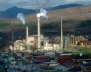 FILE--An American Tissue Inc., paper mill is shown in Berlin, N.H., in this 1980s file photo. American Tissue, the nation's fourth-largest maker of tissue, filed for Chapter 11 bankruptcy protection Monday, Sept. 10, 2001. The Berlin mill was shut down indefinitely August 2001 and almost all of its workers have been laid off. (AP Photo/Jim Cole, File)