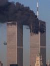 THIS IS A TIGHTER CROP OF NYR114--A jet crashes into the World Trade Center in New York, Tuesday, Sept. 11, 2001.  Terrorists crashed two planes into the World Trade Center, and the twin 110-story towers collapsed Tuesday morning. (AP Photo/Moshe Bursuker)