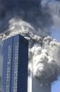 FOURTH IN A SERIES OF FOUR PHOTOS--The south tower of the World Trade Center begins to collapse following a terrorist attack on the New York landmark Tuesday, Sept. 11, 2001. Both towers of the WTC fell after two aircraft crashed into them earlier in the day. (AP Photo/Amy Sancetta)