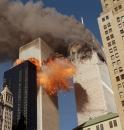 RETRANSMITTING ALTERNATE CROP--Smoke billows from one of the towers of the World Trade Center and flames and debris explode from the second tower, Tuesday, Sept. 11, 2001. In one of the most horrifying attacks ever against the United States, terrorists crashed two airliners into the World Trade Center in a deadly series of blows that brought down the twin 110-story towers. (AP Photo/Chao Soi Cheong)