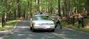 eU.S. Park Rangers close Park Central Road in response to the threat of an attack on Camp David Tuesday, Sept. 11, 2001. The presidential retreat in the Catoctin Mountains near Thurmont, Md. was rumored to be the target of the airplane that crashed southeast of Pittsburgh earlier in the day. Park Central runs in front of the camp's driveway. (AP Photo/ Tiomthy Jacobsen)