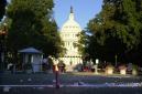 Vehicle entrances to the U.S. Capitol remain  closed Wednesday, Sept. 12, 2001, as Congress was scheduled to resume work following Tuesday's terrorist attacks in New York and Washington.  (AP Photo/Dennis Cook)