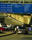 Security remains tight as cars are turned away from the parking lot at Chicago's O'Hare Airport, Wednesday Sept. 12, 2001. All of the countries' airports have been closed due to terrorist attacks Tuesday. (AP Photo/Charles Bennett)