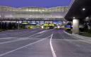 The closed entrance to San Francisco International Airport in San Francisco, is seen Wednesday morning, Sept. 12, 2001. The airport was closed for a second day after terrorist attacks. (AP Photo/Paul Sakuma)