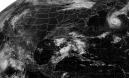 This is the national satellite image for Wednesday, Sept. 12, 2001. Hurricane Erin continues to spin well off the East Coast, while Tropical Depression 8 can be seen stewing in the Gulf of Mexico. A cold front is visible across Michigan and Wisconsin.  (AP Photo/NOAA)