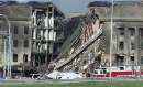 The United States Pentagon building suffered major damage September 11, 2001 when a hijacked commercial airliner crashed into it. American Airlines flight 77, a Boeing 757, was one of four U.S. airliners that went down today in terrorist activities. REUTERS/William Philpott