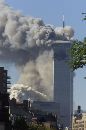 One tower stands after the other collapsed at the World Trade Center after planes crashed into the buildings, in New York on September 11, 2001. (Peter Morgan/Reuters)