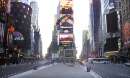 New York's famous Times Square is deserted on the morning of September 12, 2001. Planes crashed into each of the two World Trade Center towers September 11, causing them to collapse.    REUTERS/Peter Morgan